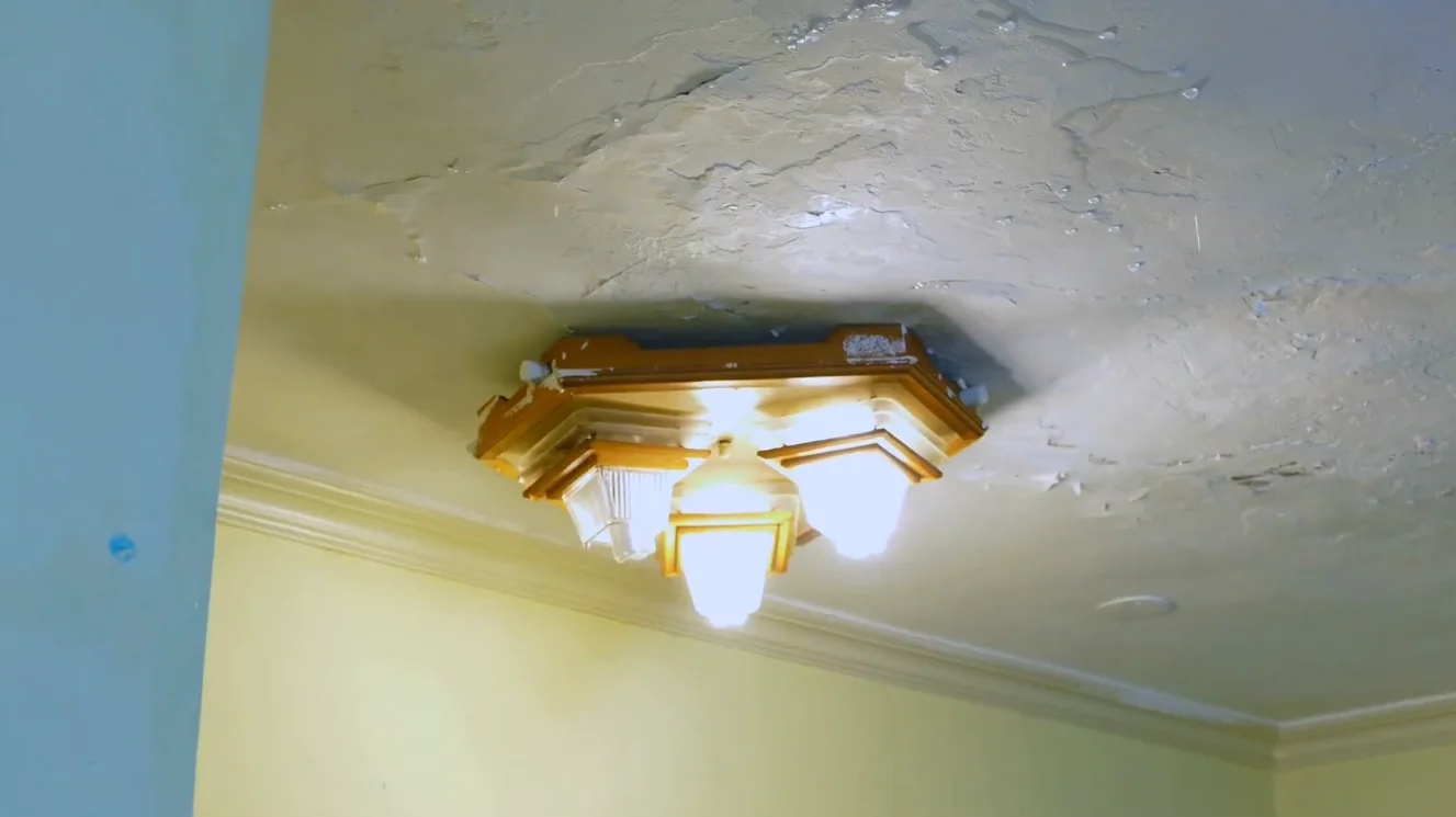 water damage orlando severe ceiling water damage bubbling paint dripping before repair
