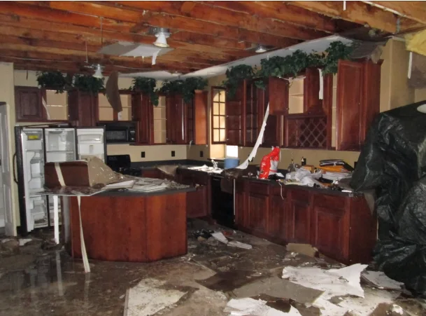 water damage orlando kitchen flooding requiring emergency water extraction and cleanup