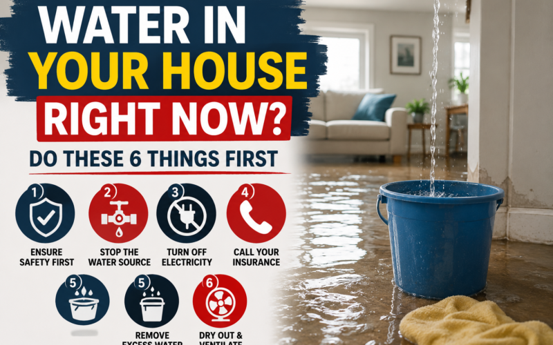 Water in Your House Right Now? Do These 6 Things First