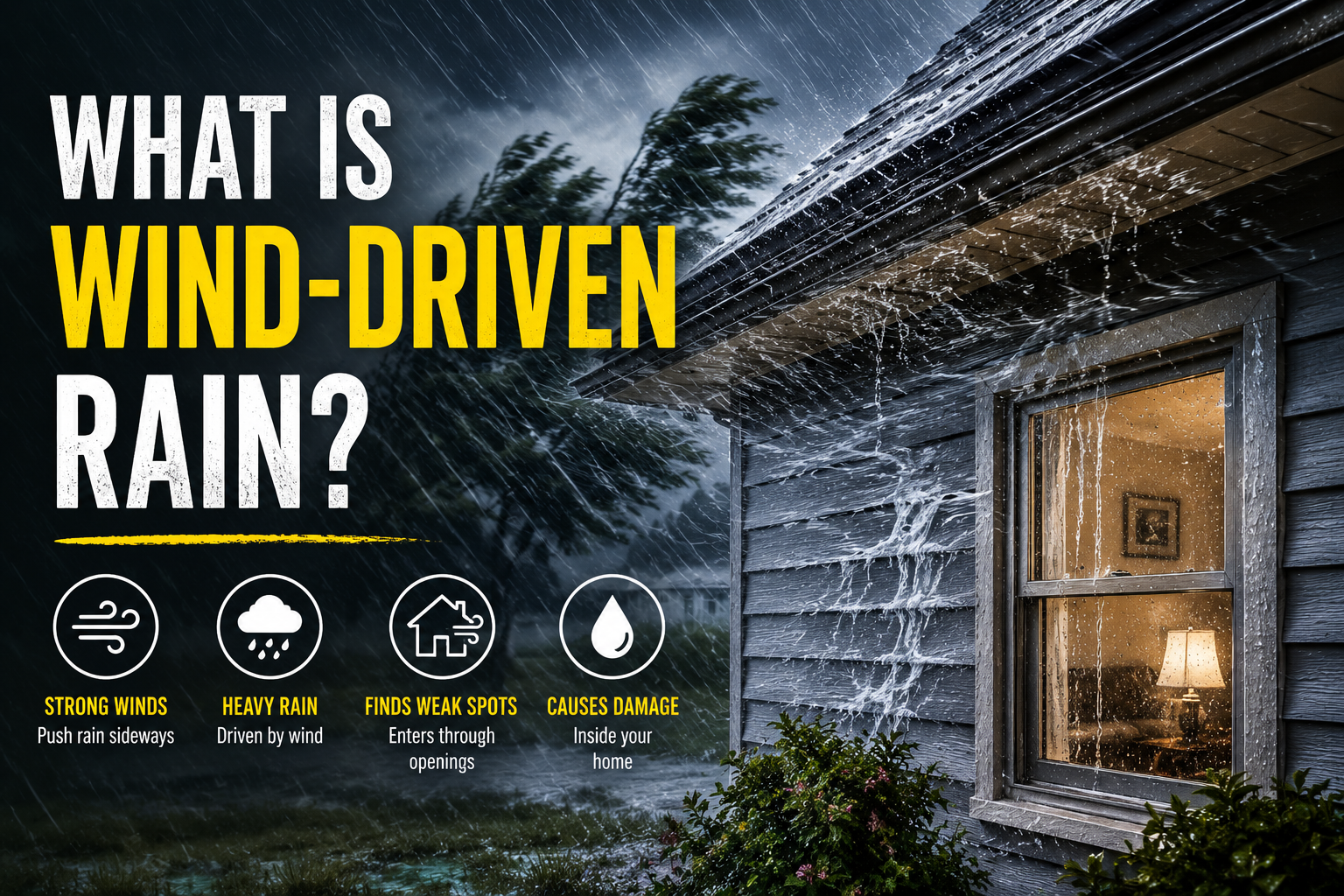 Wind Driven Rain vs. Flooding: What Your Policy Covers wind-driven rain vs flood coverage