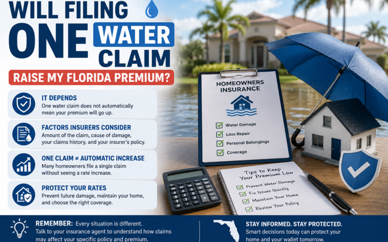 Will a Water Damage Claim Raise Your Florida Insurance Premium?